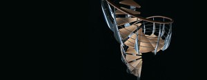 Scala elicoidale di design
