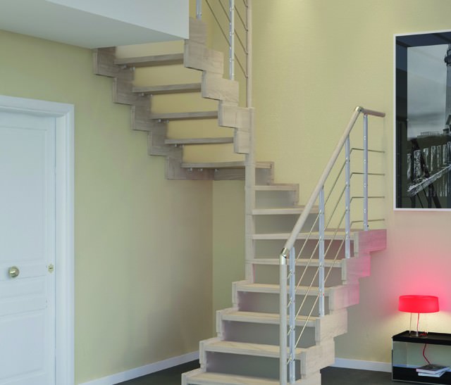 Scale di legno per interni